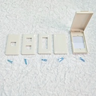 BOX 10PCS ROYU CLASSIC Series Plate Cover Outlet Switch 1 2 3 g gang blank RCP1 RCP2 RCP3 RCP4 RCP6