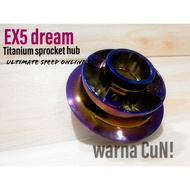 Ex5 dream procket hub titanium / Ex5 Dream titanium sprocket hub