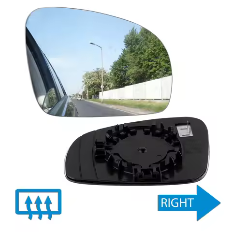 Right Side Wing Door Mirror Glass Heated Convex For Skoda Fabia II MK2 2007-2014 Roomster 5J7 OE 5J0
