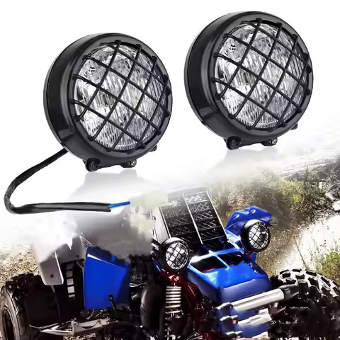 2PCS Front Head Light Lamp Headlight For Quad Dirt Bike ATV Dune Buggy 70/110/125/150/150cc 4 Wheele