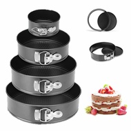 4/6/8/10 inch Black Carbon Steel Cakes Molds / Non-Stick Metal Bake Mould Round Cake Baking Pan / Removable Bottom Bakeware Cake Supplies