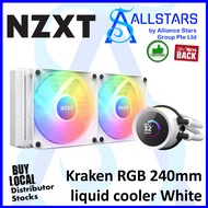 NZXT Kraken 240 RGB (LCD, White) / 1.54 inch LCD with NZXT CORE RGB (RL-KR240-W1)