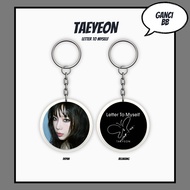 GANTUNGAN HOLOGRAM KEYCHAIN GIRLS GENERATION LETTER MYSELF REVERSIBLE KEYCHAIN KPOP UNOFFICIAL KEYCH