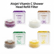Atojet Vitamin C Shower Head Refill Filter 4 Scents - Coconut, Blackberry, Rosemary, Blue Lemon