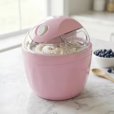 Mini Gelato Machine Just 15 Minutes Personal Gelato & Sorbet Machine One-Touch for Homemade Frozen T
