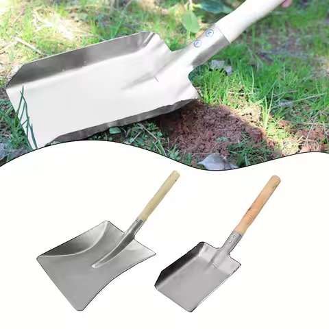 1PC Chimney Shovel Stainless Steel Dustpan Ash Shovel Fireplace Cleaning Tools For Gardens Ovens And