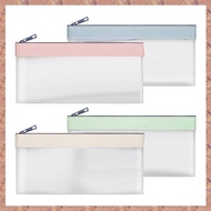 4 Pieces Money Bags with Zipper, Cash Envelopes,Money Pouch, Clear Bank Deposit Bags, Bank Bag, Cash
