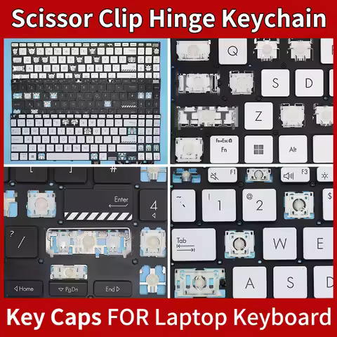 Replacement Keycap Key cap &Scissor Clip&Hinge For ASUS Vivobook Pro 15 M3500 K3500 M6500 K571GT K57