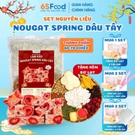 Ingredient Set for Making Nougat Spring Strawberry Candy finished product 60-70c from 6SFOOD