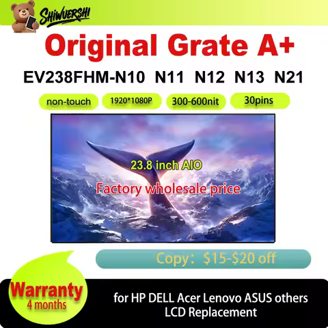 Original new EV238FHM N10 N11 N12 N13 N21 23.8 inch IPS 30Pins QHD For HP Acer ASUS Dell Lenovo AIO 