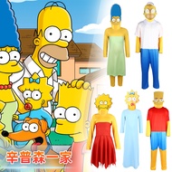 [Role-Playing Costume] Party Costume Simpsons Animation Same Style cosplay Costume Parent-Child Cost