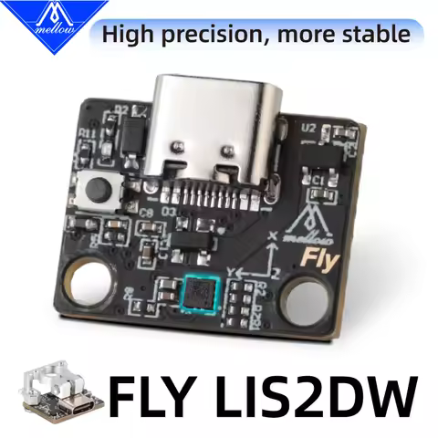 Mellow Fly-LIS2DW Accelerometer Board For Klipper Gemini Rspberry Pi Revo Hotend TZ2.0 K1 MK8 ADXL34