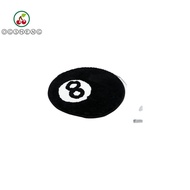 ERZAP 8 Ball Carpet, Anti-slip Plush 8 Ball Rug, Creative Soft Round Skin Friendly 8 Ball Mat Hoom D