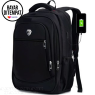 bisa cod  Tas Ransel Anak Sekolah Tas Ransel Pria Import POLO80 Water Tas Ransel Laptop Berkualitas 