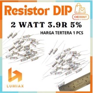 R resistor 2w 2Watt 3.9R 3.9 Ohm 3R9 3.9Ohm 2 watt tolerance 5% 3.9R