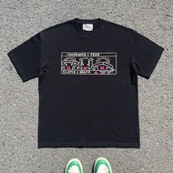 เสื้อยืดแขนสั้นผู้ชายผู้หญิง Keith Haring นักศิลปะ น้ำหนักเบา 260 กรัม ทรงหลวม แขนสั้น คอกลม เทรนด์ฤ