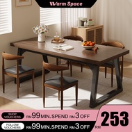 Meja Makan 32mm thinkened Dining Table Rectangular Table Nordic 160cm Kitchen Table Premium Restaura