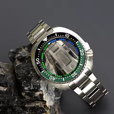 Turtle Abalone Diving Men‘s Watch Case Fit NH36 NH35 Automatic Movement Fit Turtle 6105 6309 SRPE Ca
