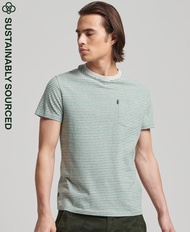 Superdry Vle Stripe Tee - Preppy Green Stripe