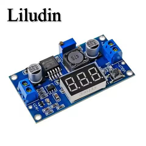 LM2596 LM2596S power module + LED Voltmeter DC-DC adjustable step-down power supply module with digi