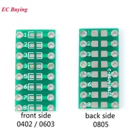 20Pcs/5pcs 0805 0603 0402 SMD SMT to Turn DIP Adapter Converter Capacitor Resistor LED Pinboard FR4 