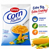 EMCO Cornflakes 375gm, Cereal, High Fibre, Extra Crunchy