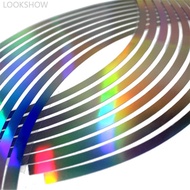 LOOKSHOW 16Pcs PVC 10/12/14/18 inches Wheel Rim Tape For Motorcycle Reflective Stripes H9J2