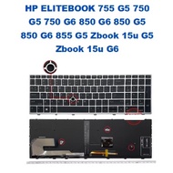 HP ELITEBOOK 755 G5 750 G5 750 G6 850 G6 850 G5 850 G6 855 G5 Zbook 15u G5 Zbook 15u G6 Laptop Keybo