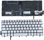 YIJIATech Replacement Keyboard with Screwdriver US Layout for Dell XPS 13 9380 9370 9305 7390 Series Laptop, Dell XPS 13 9380 9370 9305 Laptop White Frameless with Backlight Laptop Keyboard
