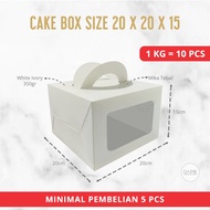 Cake Box Handle 20x20x15, Large Cake Box, Thick Cake Box, 20x20 Cake Box