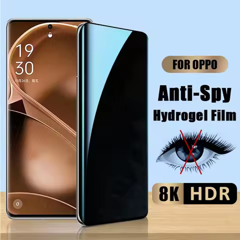 3Pcs Privacy Hydrogel Film For OPPO Reno 2Z 2F 3 4 5 6 7 8 8T 9 10 Pro Plus SE Lite 10X Zoom Ace 2 W