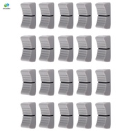 20Pcs 24mmx11mmx10mm Console Mixer Slider Fader Knobs Replacement for Potentiometer Gray Knob Black 