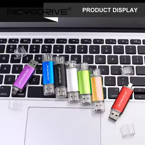 2 in 1 OTG USB & USB-C Flash Pen Drive Memory Stick USB Flash Disk 1GB 2GB 4GB 8GB 128GB 256G 128MB 