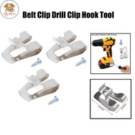QC /3pcs Drill Belt Clip Hook for 18V Max Tools with 8mm cap studs screws