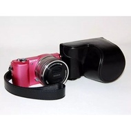 Leather Case For Sony Alpha A5000/A5100 - BLACK