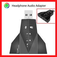 (7.1 Channel Sound) (USB 2.0) Headphone Audio Adapter (4 In 1)