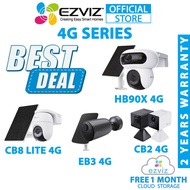 BEST DEAL EZVIZ CB2 4G CB8 LITE 4G H8C 4G EB3 4G KIT 3MP 1296P 2K HB90x CCTV Security Camera With FR