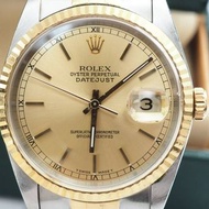 【ROLEX勞力士】Oyster Perpetual Datejust Combination Ref, 16233  男士