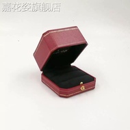 Round Corner Jewelry Box Red High-End Proposal Diamond Ring Box Pair Ring Box Retro Ring Box Suitabl