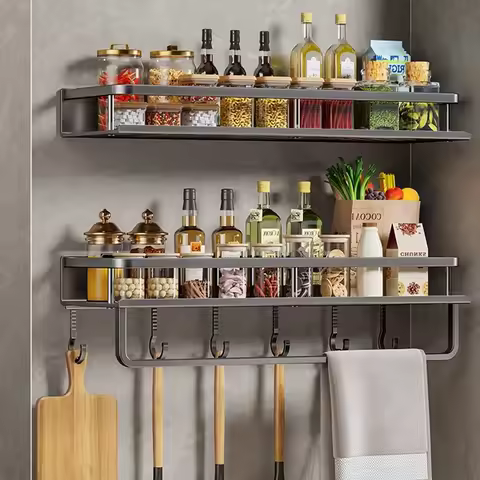 Kitchen Spice Storage Knives Holder Knife Stand Spice Rack Organizer Knives Holder Spoon and Chopsti