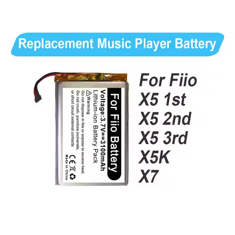 Replacement Battery For Fiio X5 1st Gen 1 2 3 2nd 3rd X5II X5III II III X5K X7 Music Player