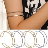 1/2/4Pcs Double Layer Opening Arm Bracelets - Minimalist Jewelry - Light Luxury Bracelet - Adjustabl