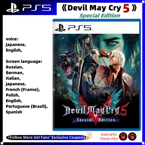 Sony Brand New Playstation 5 Game Devil May Cry5 Special Edition DMC5 Ps5 Genuine Licensed Game Cd C