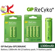 GP RECYKO+ 1300 SERIES 2'S / 4'S 1300 MAH AA  RECHARGEABLE BATTERY BATTERIES GP130AAHC