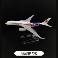 1:400 Metal Aviation Replica, MALAYSIA A350 Airline Scale Airbus Aircraft Model Flight Miniature Art