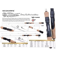 SEAHAWK BLAZER SPINNING DAN CASTING FISHING ROD BC / SNOW WHITE
