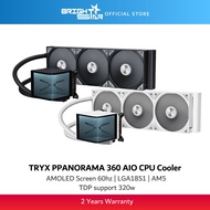 TRYX PANORAMA 360 AIO CPU Cooler - Black/White