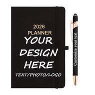TEMU Customizable Planner 2026 For Personalized Planning 8.26''x5.51'' - 12 Month (jan 2025 To Dec 2