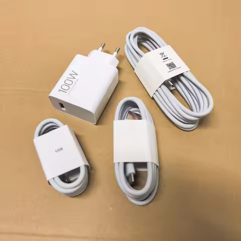 Xiaomi Redmi K90 K80 Pro 100W Turbo Fast Charger EU Fast Charge Adapter 6A USB Cable For Mi 17 15 14