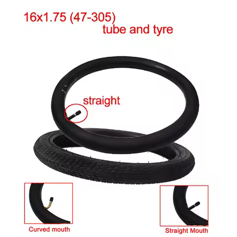 16 Inch 16X1.75 (47-305) Suitable for Bicycle Outer Tire 16X1.75 Children's Mountain Bike Tire